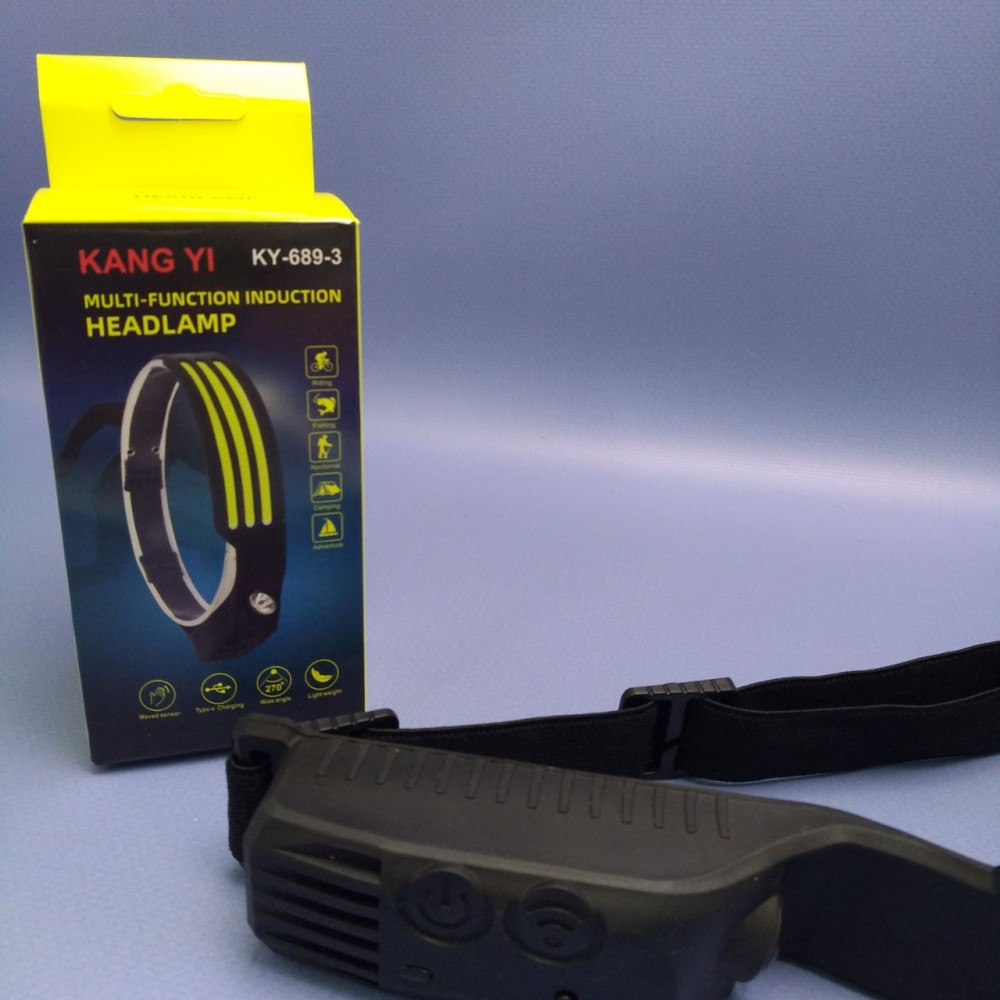 Фонарь USB налобный-лента светодиодный с аккумулятором Kang KI KY-689-3 (8 режимов, датчик движения) - фото 2 - id-p224305772
