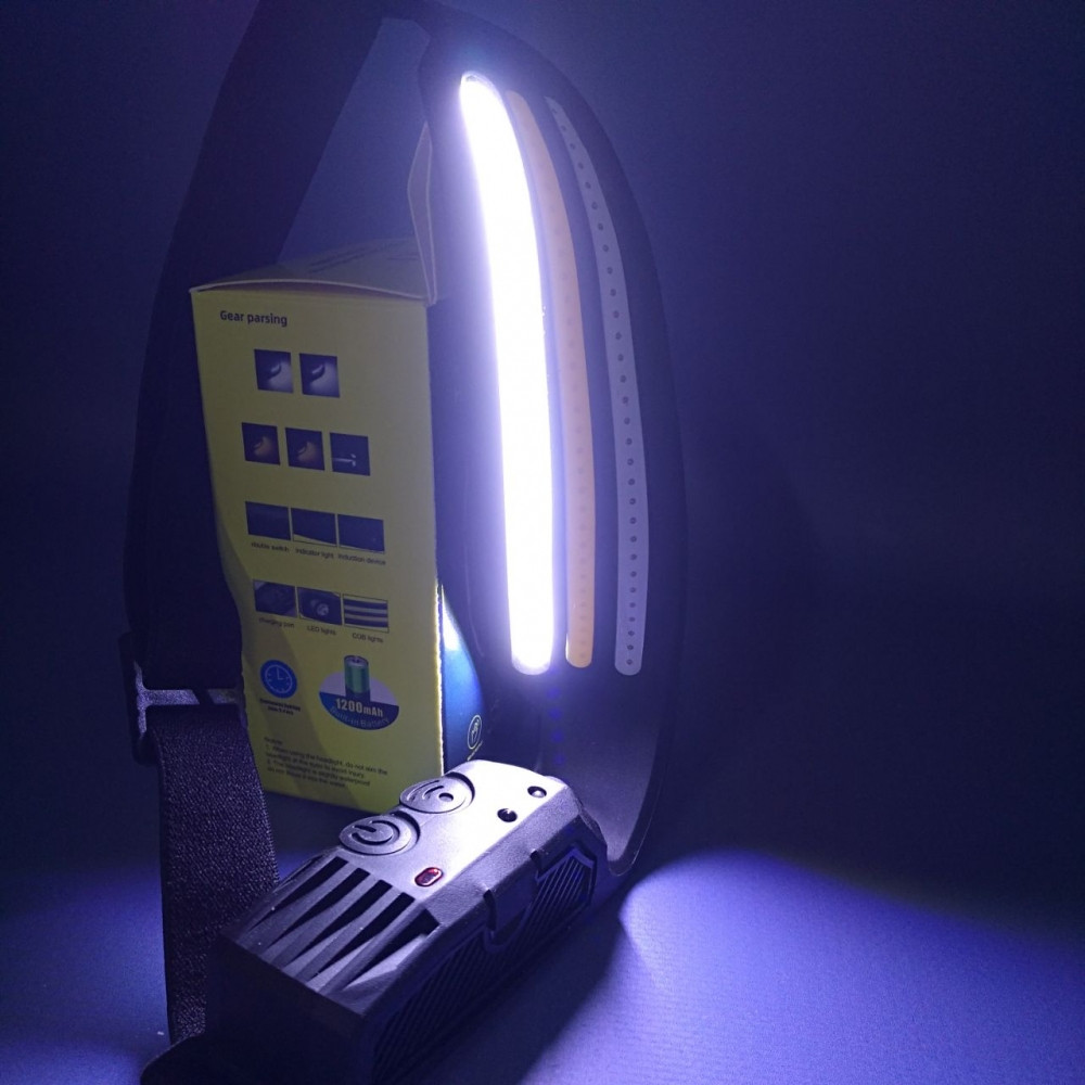 Фонарь USB налобный-лента светодиодный с аккумулятором Kang KI KY-689-3 (8 режимов, датчик движения) - фото 4 - id-p224305772