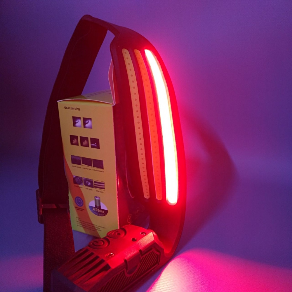 Фонарь USB налобный-лента светодиодный с аккумулятором Kang KI KY-689-3 (8 режимов, датчик движения) - фото 7 - id-p224305772