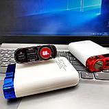 Портативное зарядное устройство Power Bank 10000 mAh / Цифровой индикатор, Micro, Type C, 2 USB-выхода, Синий, фото 9