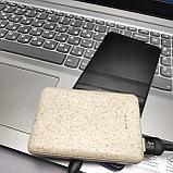 Портативное зарядное устройство Power Bank 5000 mAh из пшеничного волокна / Micro-USB, 2 USB-выхода, фото 7