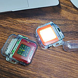 Электронная водонепроницаемая пьезо зажигалка - фонарик с сувенирными часами и USB зарядкой LIGHTER Огонь /, фото 3