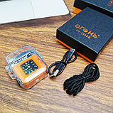 Электронная водонепроницаемая пьезо зажигалка - фонарик с сувенирными часами и USB зарядкой LIGHTER Огонь /, фото 8