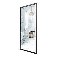 Зеркало EMZE Line в алюминиевой раме 115x60 (черный)