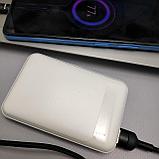 Портативное зарядное устройство Power Bank 5000 mAh / Micro-USB, Type C, 2 USB-выхода, точечный индикатор, фото 4