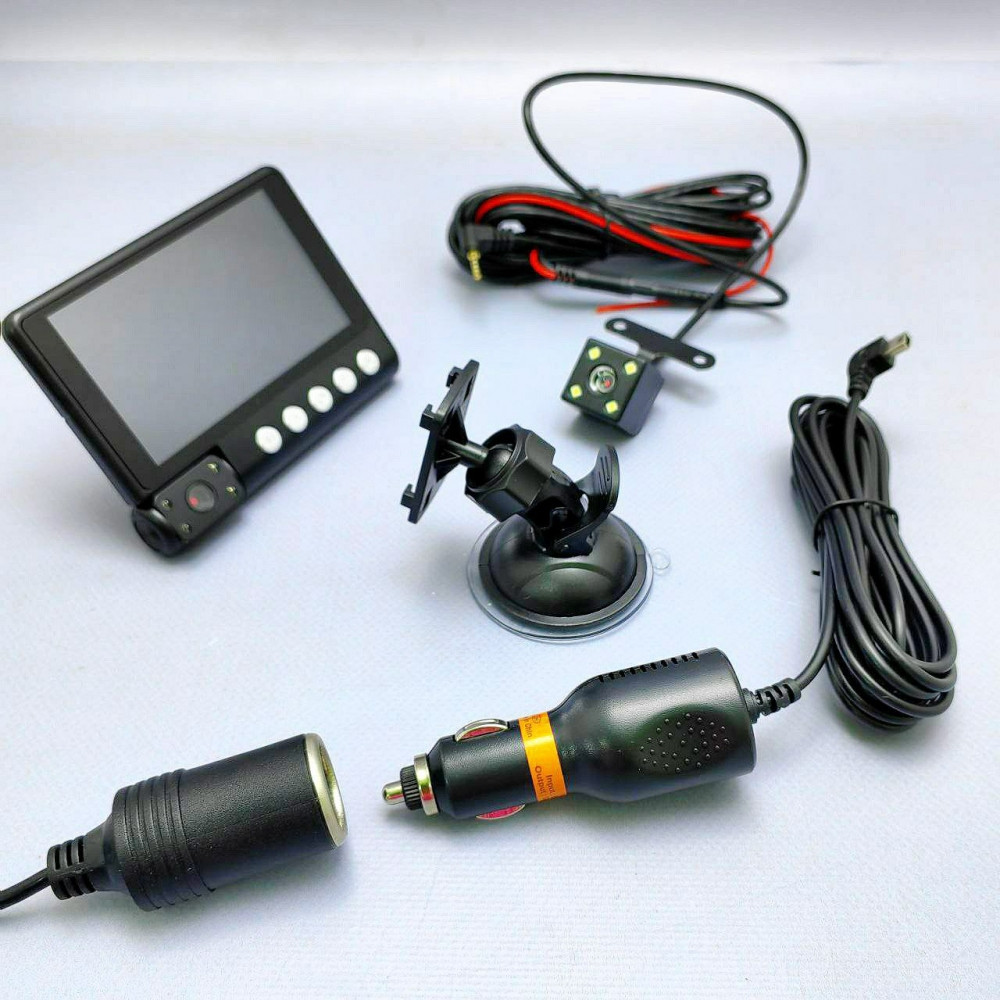 Видеорегистратор с тремя видеокамерами Video Car DVR WDR Full HD 1080P, 4 LCD экран - фото 3 - id-p224306767