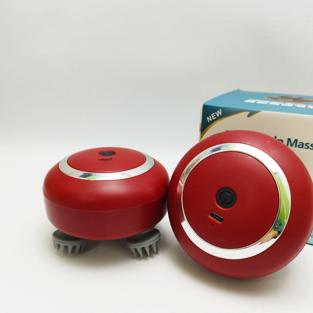 Портативный 3D массажер для головы и тела Smart Scalp Massager RT-802 (3 режима, USB зарядка, 600 mAh) - фото 5 - id-p224305875