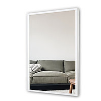Зеркало EMZE Line в алюминиевой раме 80x90 (белый)