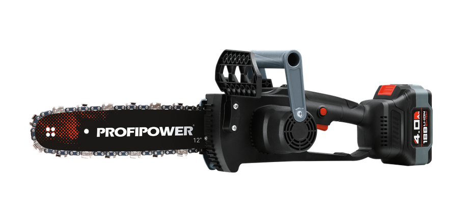 Пила цепная аккумуляторная бесщеточная ProfiPower MKDUC-18V (1 АКБ 4 А/ч, шина 30 см), фото 2