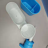 Органайзер на мойку с дозатором 3 в 1 Sink tidy sey / Диспенсер для моющего средства, подставка для губки и, фото 5