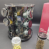Набор для специй на вращающейся подставке Spice Carouse 12 предметов / Органайзер на кухню / Набор емкостей, фото 4