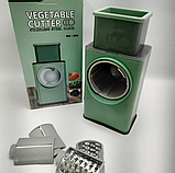 Многофункциональная овощерезка - терка Vegetable Сutter / Механический слайсер с тремя насадками, фото 3