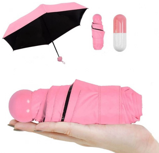 Зонт - мини в капсуле Mini Pocket Umbrella / Карманный зонт / Цвет МИКС - фото 7 - id-p224306847