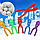 Игрушка для снега "Снежколеп" форма Мяч (снеголеп) / Диаметр шара 7 см, длина 37 см., Фиолетовый, фото 2