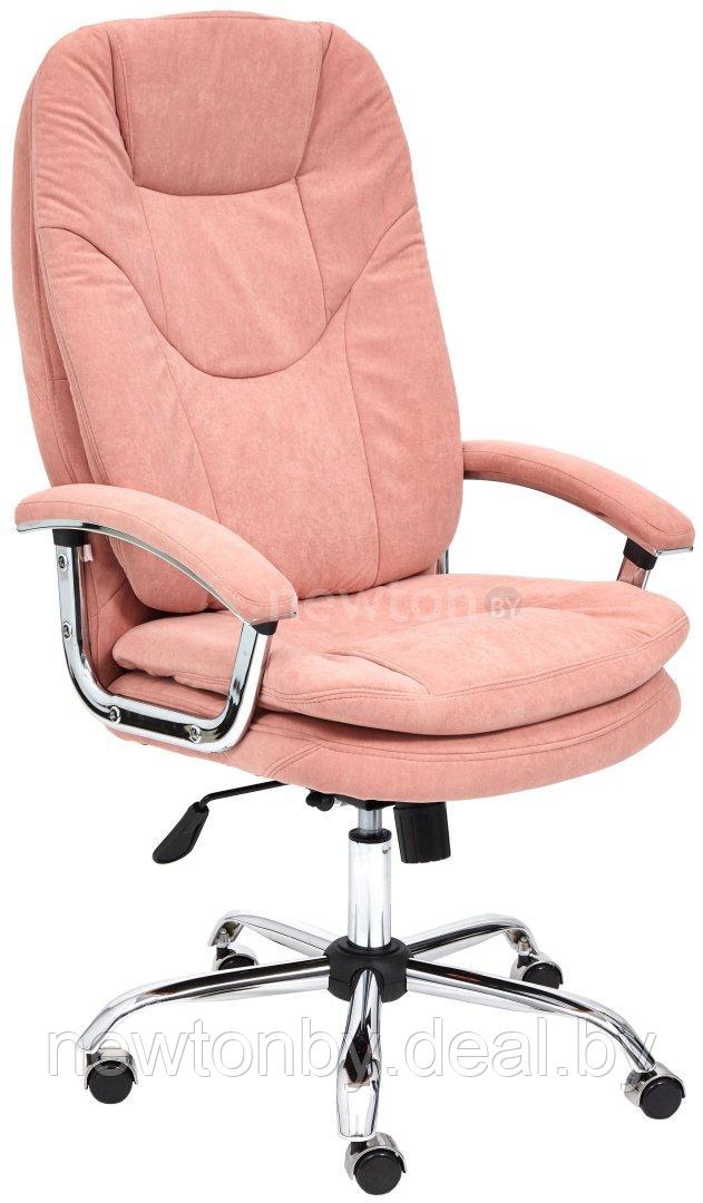 Кресло TetChair Softy LUX (флок, розовый) - фото 1 - id-p224308416