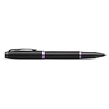 Ручка-роллер Parker "IM Vibrant Rings T315 Amethyst Purple PVD", 0,5 мм, черный, фиолетовый, стерж. черный, фото 4
