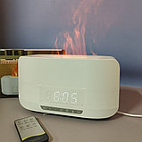 Увлажнитель воздуха с эффектом пламени Flame Aroma Humidifier ТС-030-А, 5 в 1 (аромадиффузор, часы, будильник,, фото 7