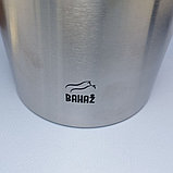 Контейнер для сыпучих продуктов Фаворит металлический Bahaz 2.8 л. / Банка с прозрачной крышкой Черный мрамор, фото 5