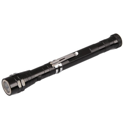Гибкий фонарик с телескопической ручкой с магнитом / Тактический светодиодный фонарь раздвижной - фото 4 - id-p224307013