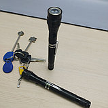 Гибкий фонарик с телескопической ручкой с магнитом / Тактический светодиодный фонарь раздвижной, фото 5