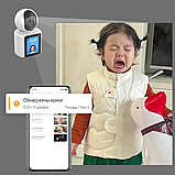 Умная IP-Камера Wi-Fi 2.4.G Video Calling Smart Camera 3мп, (день/ночь, датчик движения, PTZ, видеоняня с, фото 6