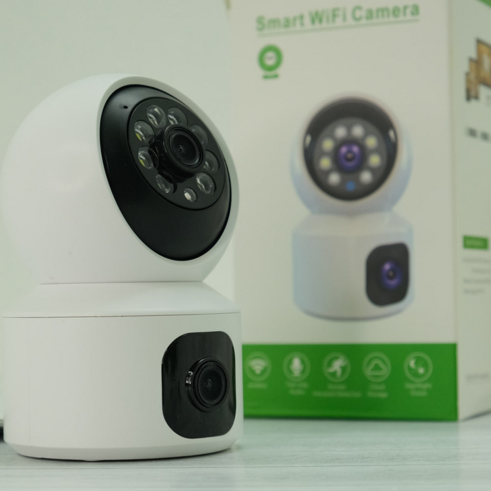 Беспроводная видеокамера Smart Wi Fi SQ001-W-L 2 в 1 (2 камеры, день/ночь, датчик движения, тревога, SD card) - фото 5 - id-p224307078