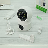 Беспроводная видеокамера Smart Wi Fi SQ001-W-L 2 в 1 (2 камеры, день/ночь, датчик движения, тревога, SD card), фото 6