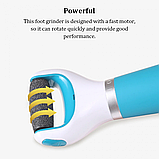 Пилка электрическая роликовая для педикюра Cordless Electric Callus Remover (2 насадки), фото 10