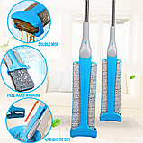 Самоотжимающаяся швабра лентяйка Self-Wringing Flat Mop, фото 4