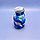 Бутылка складная силиконовая спортивная Silicon Bottle, 500 ml Синий камуфляж, фото 7