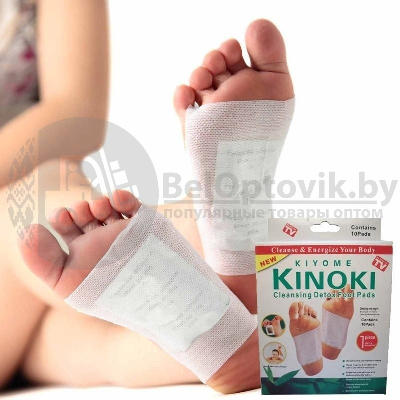 Детоксикационный пластырь Киноки Kinoki CE Foot Patch(10 патчей) - фото 2 - id-p224306190