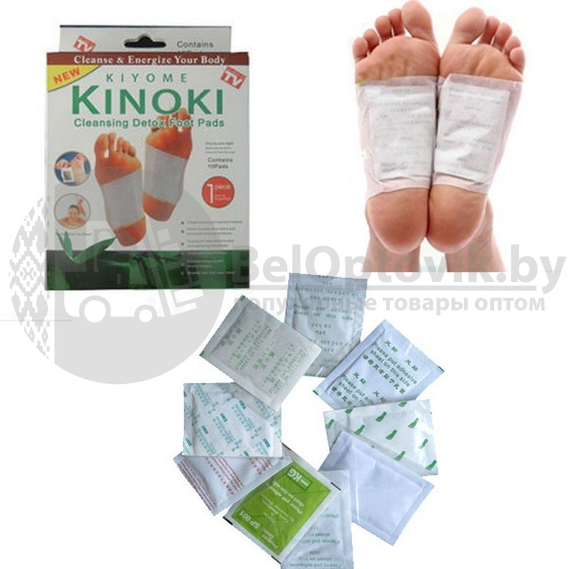 Детоксикационный пластырь Киноки Kinoki CE Foot Patch(10 патчей) - фото 5 - id-p224306190