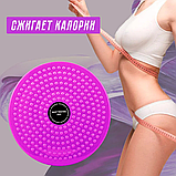 Фитнес - диск вращающийся Waist Twisting Disc 25см Черный, фото 8