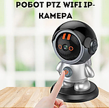 Умная камера видеонаблюдения настольная поворотная Smart Robot Wireless IP camera Auto Tracking Wi Fi YH-A5DCL, фото 4