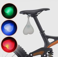 Силиконовый задний велосипедный фонарь Silicon light Бубенцы Синий