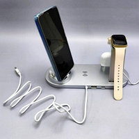 Многофункциональная зарядная ДОК-станция Multifunction charging stand 6 в 1 iPhone/Android/Micro USB