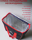 Термосумка So Cold 20 л. / Сумка - холодильник 35х19х30 см. с наплечным ремнем и боковым карманом, фото 10