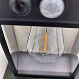 Светодиодный уличный светильник на солнечных батареях LED Solar interaction wall lamp BK-888 1W с датчиком, фото 4