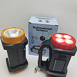 Многофункциональный кемпинговый ручной фонарь Multifuncional Reflector (USB, солнечная батарея, 3 режима, фото 5