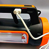 Переносной светодиодный фонарь Multifunctional searchlight MH-818А 3W15W (зарядка USB и солнечные батареи, 5, фото 6