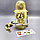 Бутылка Мишка в иллюминаторе с клапаном, трубочкой и ремешком 680 мл. / Наклейки в подарок Бежевый, фото 8