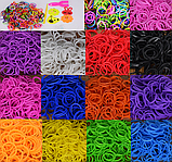 Набор  резиночек для плетения 6000 штук / Плетение браслетов, создание причесок, фото 10