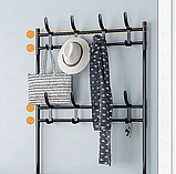 Напольная вешалка для обуви и одежды с полками и крючками New Simple floor Clothes Rack 5 ярусов 175х60х28 см., фото 7