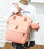 Модный многофункциональный рюкзак с термоотделом, USB и кошелечком Mommys Urban для мамы и ребенка /, фото 8