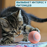 Интерактивная игрушка шарик - дразнилка для кошек и собак Smart rotating ball (2 режима работы) / Умный мяч /, фото 6