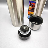 Термос Double Wall Stainless steel flask 500 ml (тепло/холод, нержавеющая сталь, чашка- крышка, клапан), фото 8