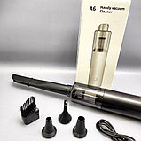 Беспроводной пылесос для автомобиля Handy Vacuum Cleaner A6, мощность 120 W (5 насадок, 2000 мАч), фото 2