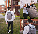 Уценка Рюкзак 3в1 BackPack Urban с USB и отделением для ноутбука до 17 DFBK01 Черный, дефект молнии на средней, фото 8