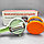 Овощечистка слайсер для чистки овощей с контейнером Splash Proof Knife / Нож - овощечистка Оранжевый, фото 4