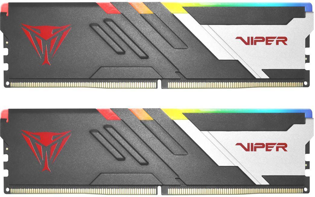 Память DDR5 2x32Gb 5600MHz Patriot PVVR564G560C40K Viper Venom RGB RTL Gaming PC5-44800 CL40 DIMM 288-pin - фото 1 - id-p224309009